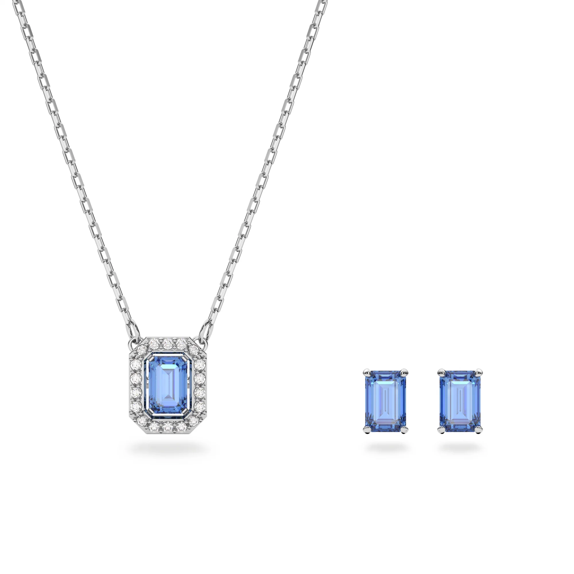 Swarovski Millenia Set, Octagon Cut, Mavi, Rodyum Kaplama – 5641171 Normal fiyat