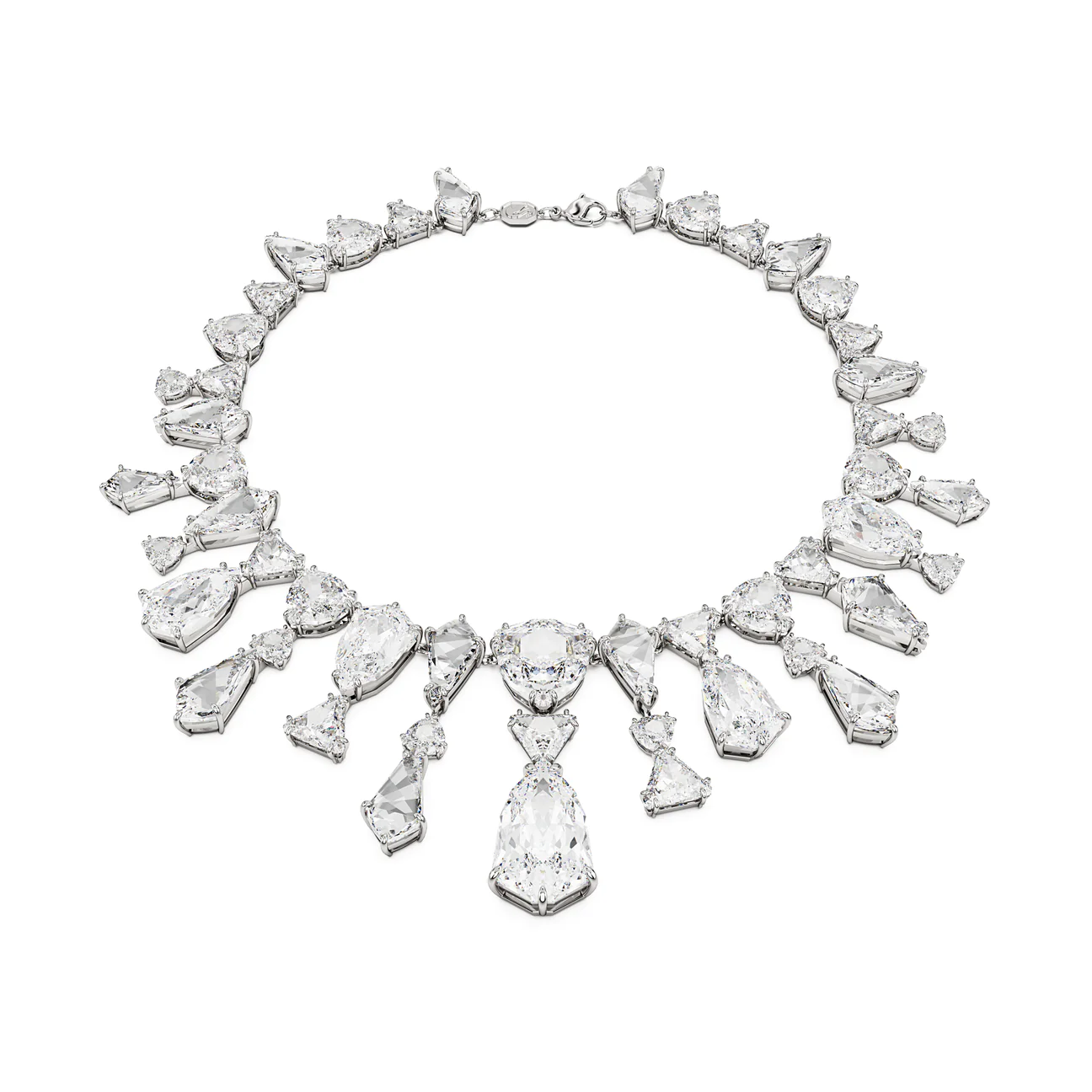 Swarovski Mesmera Kolye, Statement, Mixed Cut, Beyaz, Rodyum Kaplama – 5673599