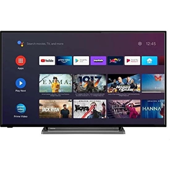 Toshiba 58UA3D63DT 58” 147 Ekran Uydu Alıcılı 4K Ultra HD Android Smart LED TV